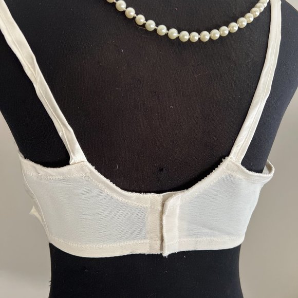 Vintage Edith Lances Minimizing Hand Sewn Bra In White - Picture 11 of 11